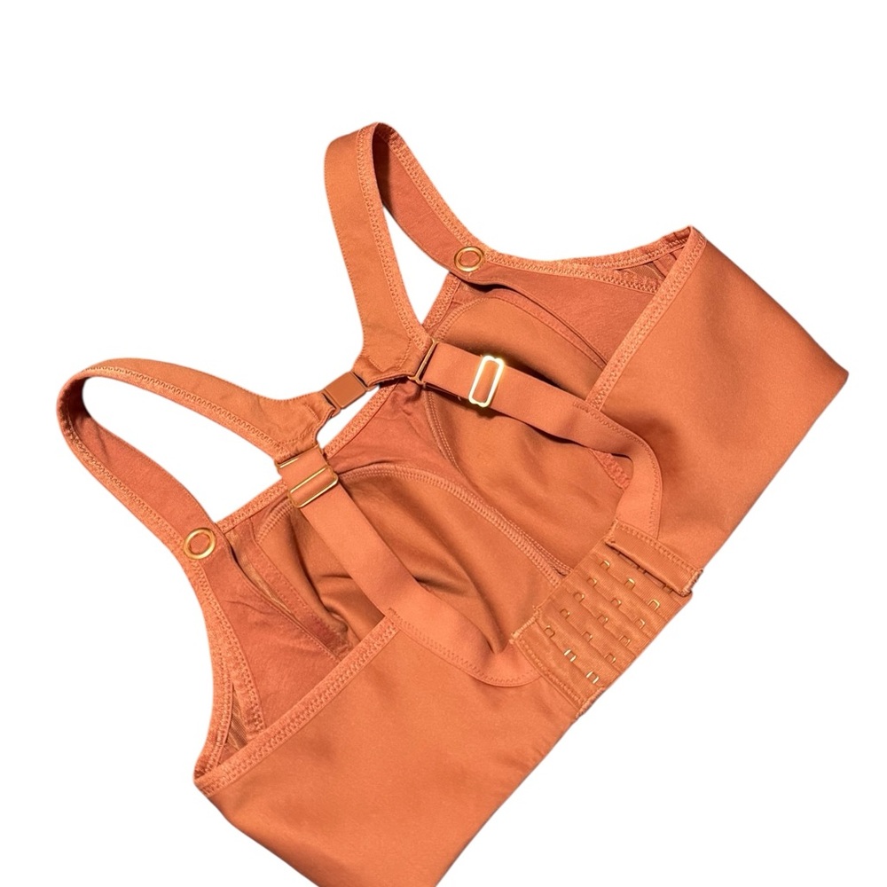 Cake Maternity Popcorn Busty Wire Free Nursing Sports Bra Medium Brick Orange - Picture 10 of 16